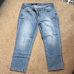 Simply Vera Vera Wang Denim Blue Straight Leg Jeans